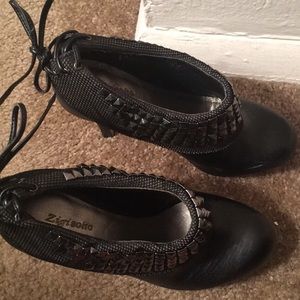 Studded heels, kitten heels